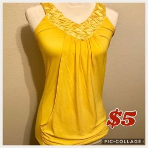 Yellow Racerback Fashion Tank